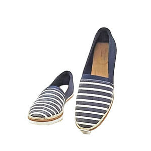 Clarks Serena Paige Shoes Loafers Navy & White Striped Women's 8 M Slip-on